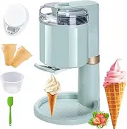 Household Ice Cream Machine, 1L Soft Ice Cream Machine Fully Automatic, Mini DIY Fruit Soft Serve Machine Household Small Ice Cream Machine for Home,bar,Cafe