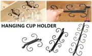 Wine Glass Rack Wall Mounted Wire Wine Glass Holder Stemware Drying webBG