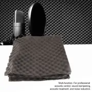 US (Black 6Pcs)Acoustic Panel Studio Foam Wedge Sound Absroption Acoustic