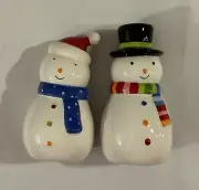 New Target Home Sleddin Hill 2007 Snowman Salt Pepper Shaker Set
