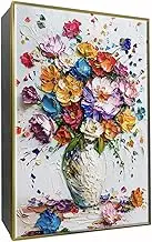 Proof and Dressing Table Bathroom Storage Cabinet Aluminum Alloy Frame 40X60 cm Gold Pattern 11