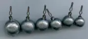 10 of 1/8oz lead round drop shot weights ( BALL STYLE )