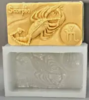 SCORPIO ZODIAC SIGN SILICONE MOLD for soap making and other crafts CANDLE