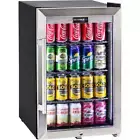 Alfresco Mini Bar Fridge 75 Litre with Right Hinged Tropical Glass Door