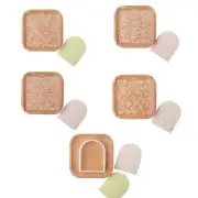 Clear Plastic Fondant Cookie Pressing Mold Floral Texture Fondant Embossing Mold