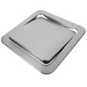 Recessed Counter Top Cover Trash Bin Embedded Type Swing Flap Lid Kitchen Supply