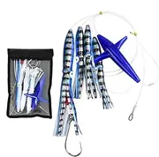Squid Fishing Lures | UV Squid Shape Jig Hooks,Aquatic Life Bites Saltwater Bait, Skirts Sea Animle Dragging Jigs Tuna Hooks