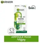 Garnier Niacinamide Serum Ampoule Face Sheet Mask With Kale - For Oily Acne