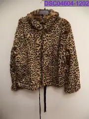 Women's Medium Rebecca Minkoff Brigit Faux Fur Leopard Print Jacket F19101793