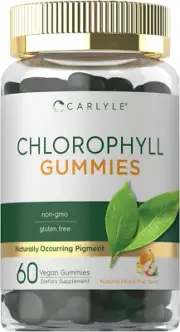 Carlyle Chlorophyll Gummies | 60 Count | Mixed Fruit Flavor | Complex Vegan Supp