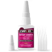 Super Glue Liquid, Instant Clear Cyanoacrylate Medium Thick Viscosity 1 oz