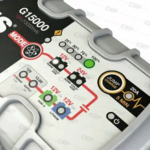 NOCO Genius G15000 充電器 / 加水電池 凝膠電池 鈣 鋰離子 AGM 增強型淹沒電池或任何免維護電池