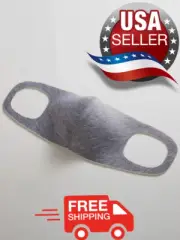 Face Mask Gray Reusable Cover Double Layer Washable Protection 3 pack