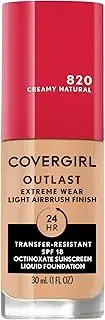 COVERGIRL Outlast Extremewear Foundation #820 Creamy Natural 30Ml