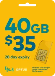 Optus Prepaid Mobile Phone 4G 5G Nano, Micro SIM Card Australian $35 Starter Kit
