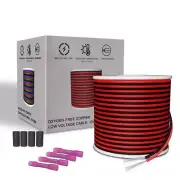 20 Gauge Electrical Wire 2Pin 100ft Extension Cable 20AWG Hookup Wire Strand