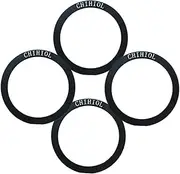 CHIHIOL Metal Ring Sticker Compatible with Kindle Magsafe Magnetic Ring Phone Cases, Adhesive Metal Ring Adapter, 0.015 inch Ultra Thin, Work for Magsafe Wireless Charging, Black, 4 Pack