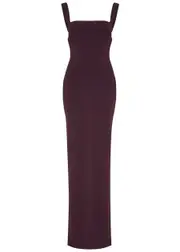 Solace London Joni Crepe Maxi Dress - Plum - 14 (UK14 / L) 14 (UK14 / L)