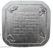 Chess Checker board set mold 15" x 15" x 1.25" with checker piece molds