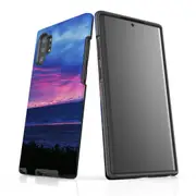 For Samsung Galaxy Note 10+ Plus Case Armour Tough Cover, Sunset at the Beach