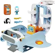 Octonauts Above & Beyond Octoray Transforming Playset 7 Pieces 25+ Lights and Sounds, Multicolor (61111)