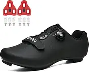 Cycling Shoes for Mens Womens Indoor Peloton Road Bike Shoes Included Cleats Clip Compatable Look Delta and SPD Lock Pedal