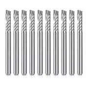10 Pack CNC Router Bits 1/8 Inch Shank Spiral Upcut Router Bit Single Flute7690