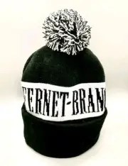 New Fernet Branca Toboggan Beanie Snow Pom Hat Cap Black Winter Bar Thick Warm