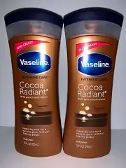 2 Vaseline Intensive Care Cocoa Radiant Butter Jelly Body Lotion Non-Greasy 10oz
