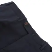 PT01 NWT Flat Front Dress Pants Size 50 34 US In Tonal Blue Wool Blend