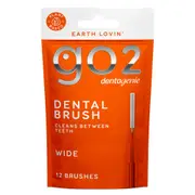 GO2 Dentagenie Dental Brushes Cleans Between Teeth. Size 4 for Medium to Large Gaps. Earth Lovin'.