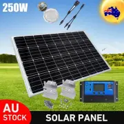 250W Solar Panels Kit 250 Watt 12V Mono Portable Home Caravan Camping Charging
