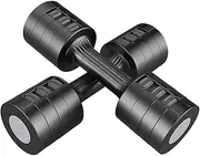Adjustable Dumbbells Set of 2, 1-2.5 KG Hand Weights Set for Women/Men with Anti-Slip Handle for Full-body Exercise Workout, Fast Adjustable Dumbbell Weights Pair for Home Gym Strength Training