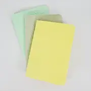 A6 Pocket Notebook Set | Embossed Soft Covers | 3 Pack | Sherbet Pastels