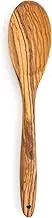 RSVP International Olive Wood Spoon, 12" | Rustic, Natural Authentic Italian Olive Wood | Classic Style for Kitchens, Tables, & More | Functional for Serving Vegetables, Stirring Pasta