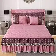 Bed Valance Skirt Breathable Bedding Bed Skirt Soft Bed Skirt 180x200cm 150x200cm Bed Cover Skirt Bedspread Bed Skirt Wrap Bed Sheet Mattress Cover Thicken Dust-Proof Protect The Mattress Bedroom