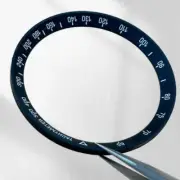 33.5mm*40.05mm*2.3mm Black Plastic Modified Chapter Ring Watch Repair Part