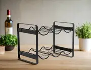 Salt & Pepper Bond Wave 6 Bottles Wine Rack