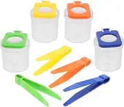 Compact Bug Catcher Kit: 8pcs Insect Observation Box Magnifying Glass for Boys and Girls' Nature Exploration and Learning