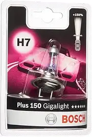 Bosch H7 (477) Plus 150 Gigalight Headlight Bulb - 12 V 55 W PX26d - 1 Bulb