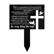 Memorial Stake Markers for Cemetery Grave Sympathy Acrylic Plaque for Outdoor...