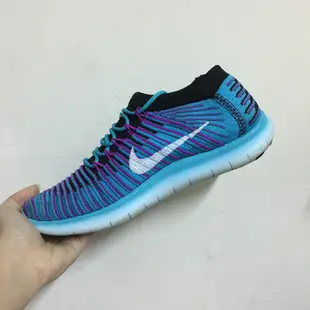 誠可議價✨［二手］Nike free rn motion flyknit 編織鞋 女鞋 慢跑鞋 淺藍 襪套 赤足輕量