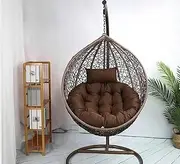Swing Egg Chair Indoor and Outdoor Suspension Swing Cushion Replacement, Egg Chair Hammock Basket Cushion with Anti Slip Strap, Washable and Detachable (Cushion Only)