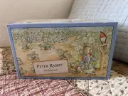 PETER RABBIT BY WEDGEWOOD MINI TEA SET 4PC. SIGNED VINTAGE 1993 NEW IN BOX