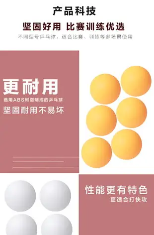 9.8元30個包郵正品乒乓球三星級比賽訓練用耐打球40+新材料兵乓球