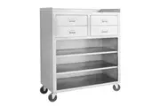 MS116 Mobile cabinet with 4 Drawers and 3 Shelves
