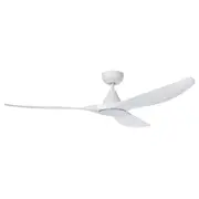 Surf DC Ceiling Fan 60" With LED Light Matt White - 20550201