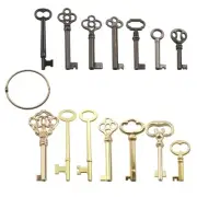 14-Key Skeleton Key Set,Universal Skeleton Replacement Key, Vintage Keys Kit ...