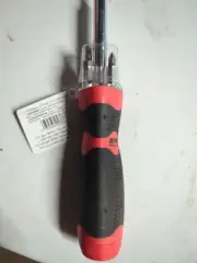 Red Performance Tool W9193 LIGHTED Bit Driver Led SCREWDRIVER W/ BITS