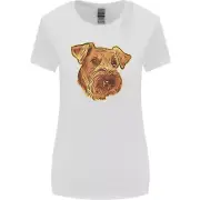 An Airedale Terrier Bingley Waterside Dog Womens Wider Cut T-Shirt